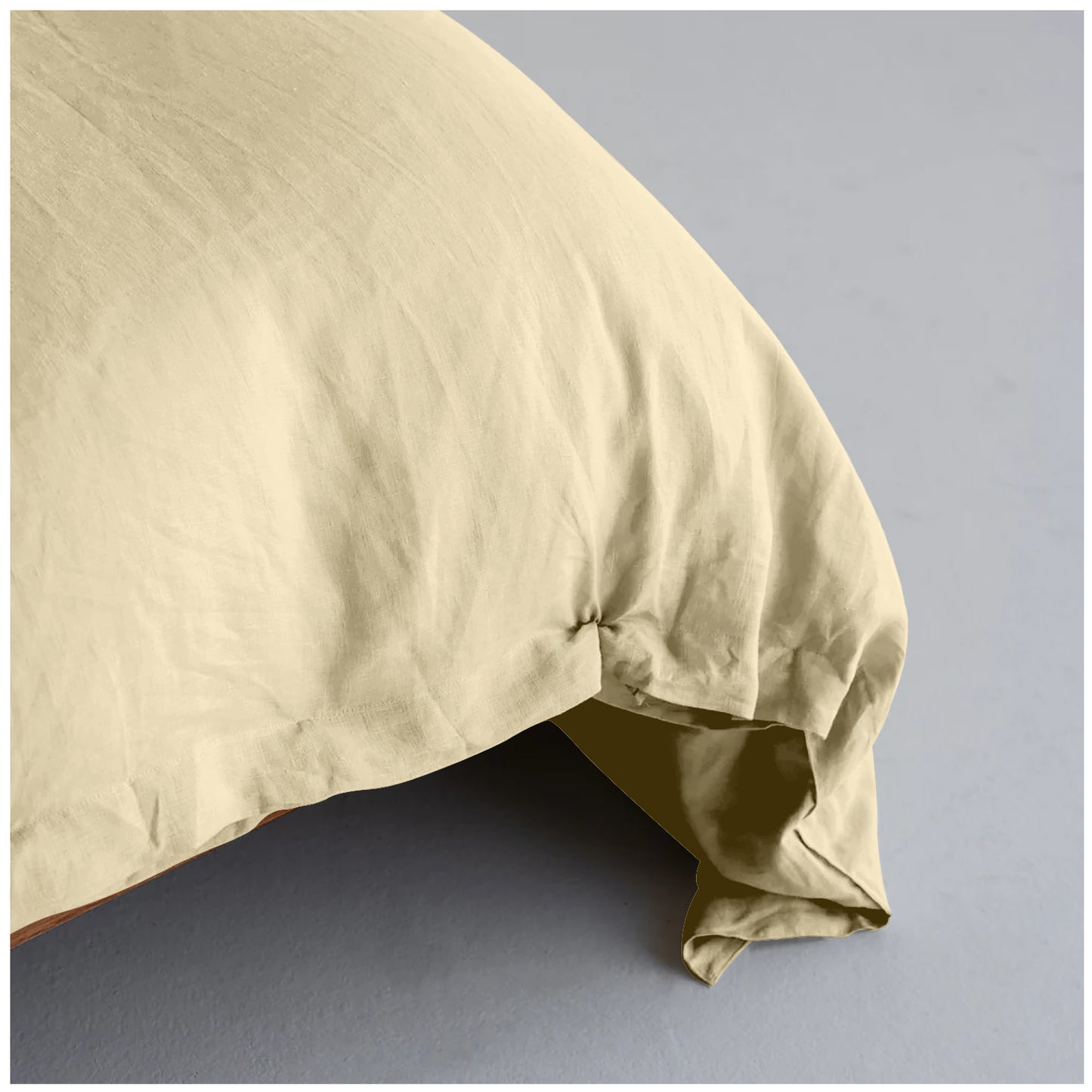 Linen Loft Cozy Cream Duvet Cover Set | Minimalist Design, Lasting Softness