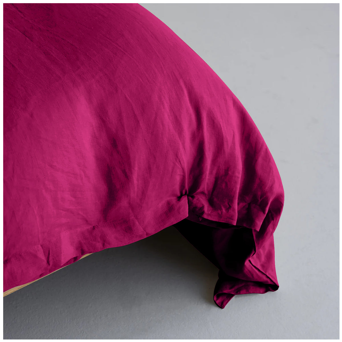 Linen Loft Fuschia Glow Duvet Cover Set | Vibrant, Soft & Insta-Ready Bedroom Vibes