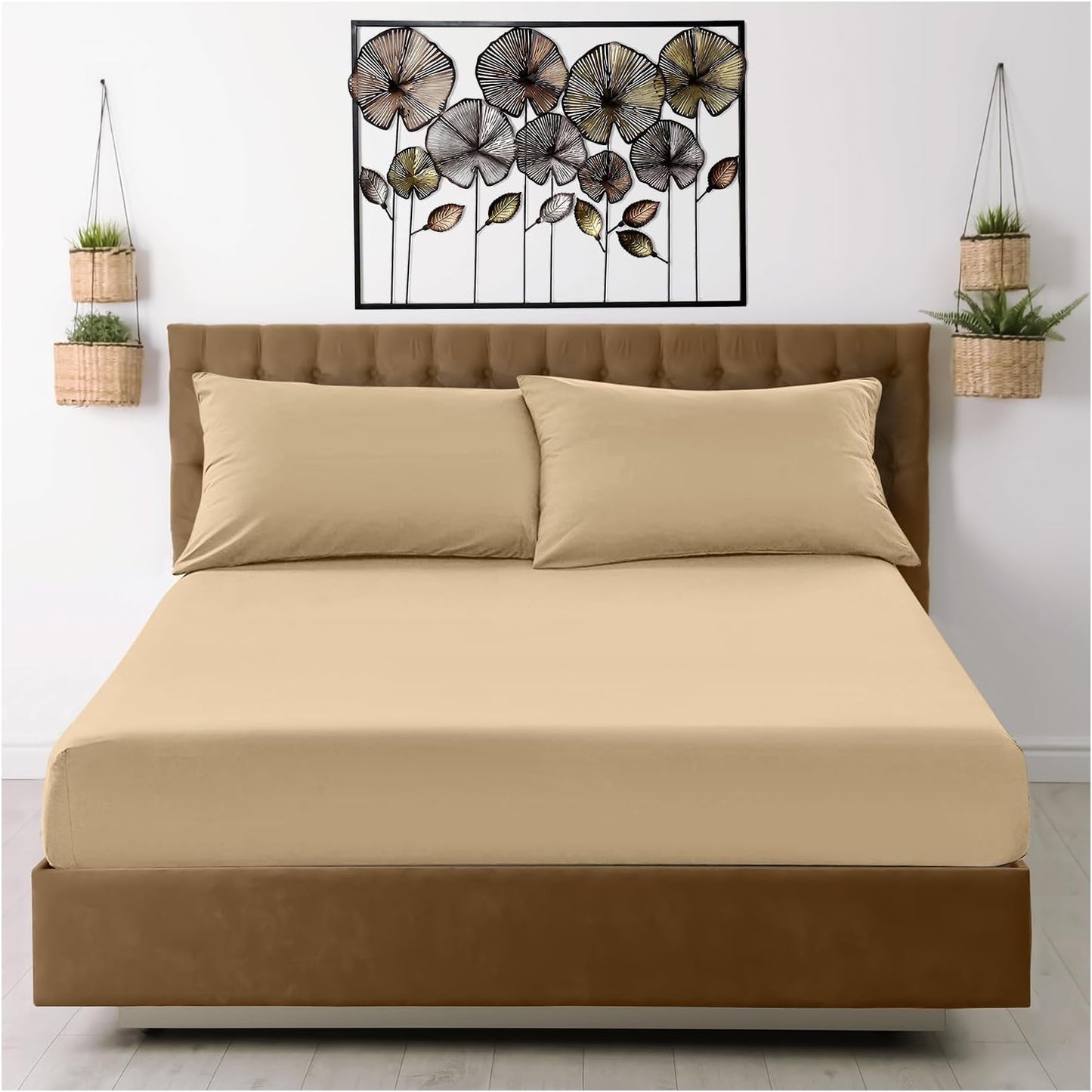 Linen-Loft Fitted Sheet Beige