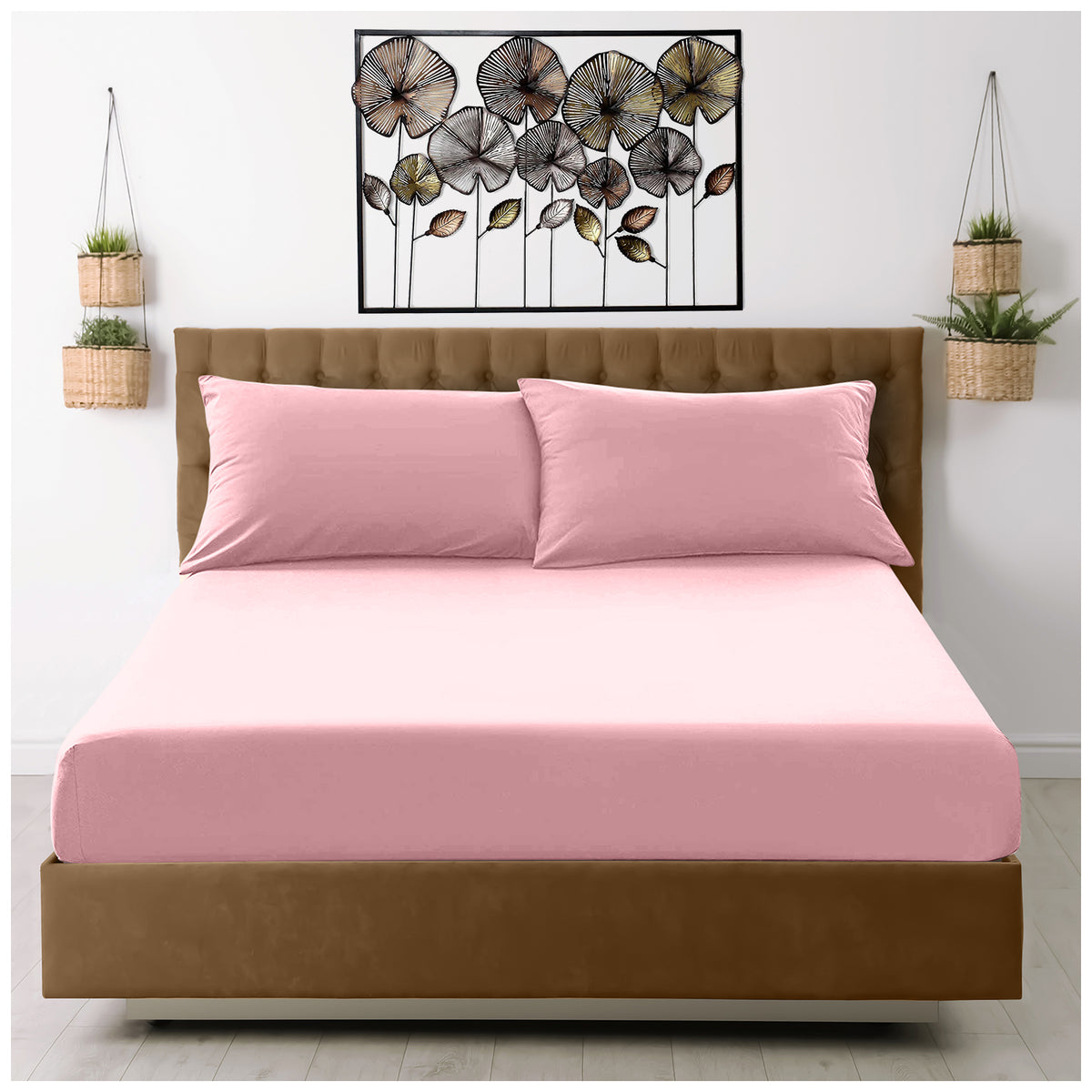 Linen-Loft Fitted Sheet Pink