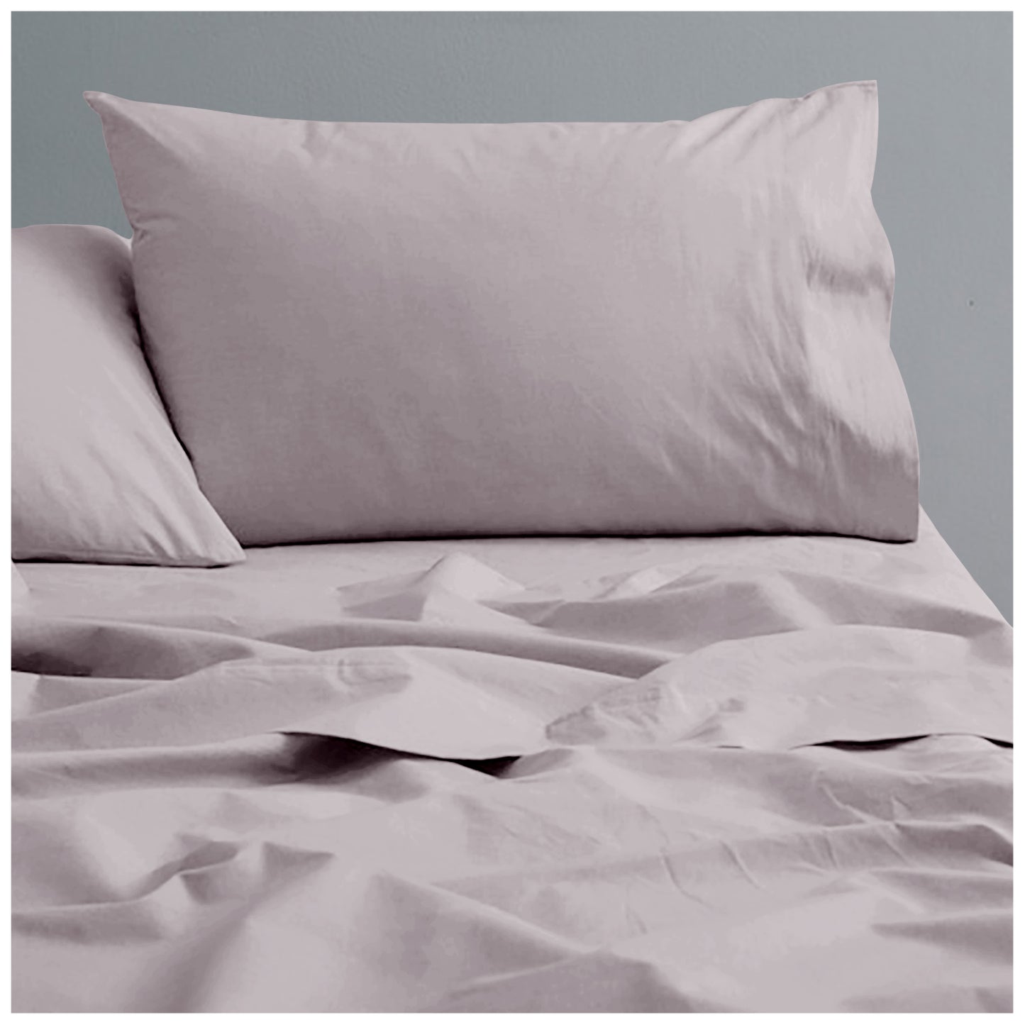 Plain Aura Flat Sheet Grey