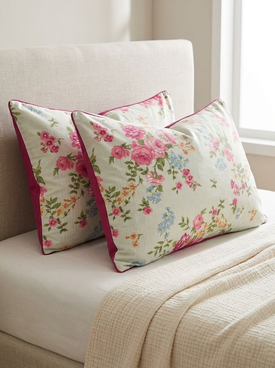 Linen Loft Heritage Rose Pillowcase Pair
