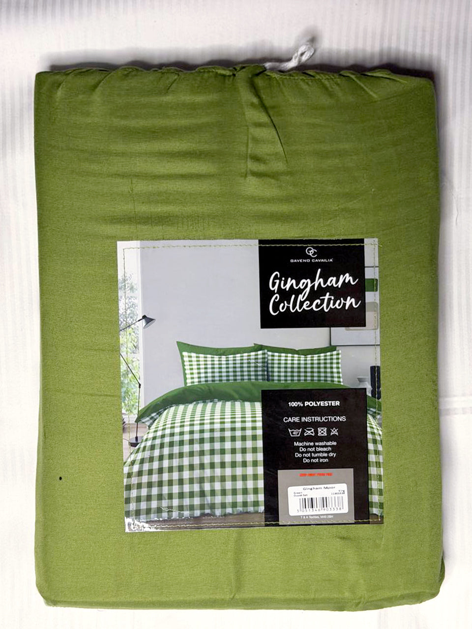 Linen Loft Green Gingham Bedding Set | A Soft and Elegant Addition to Your Home