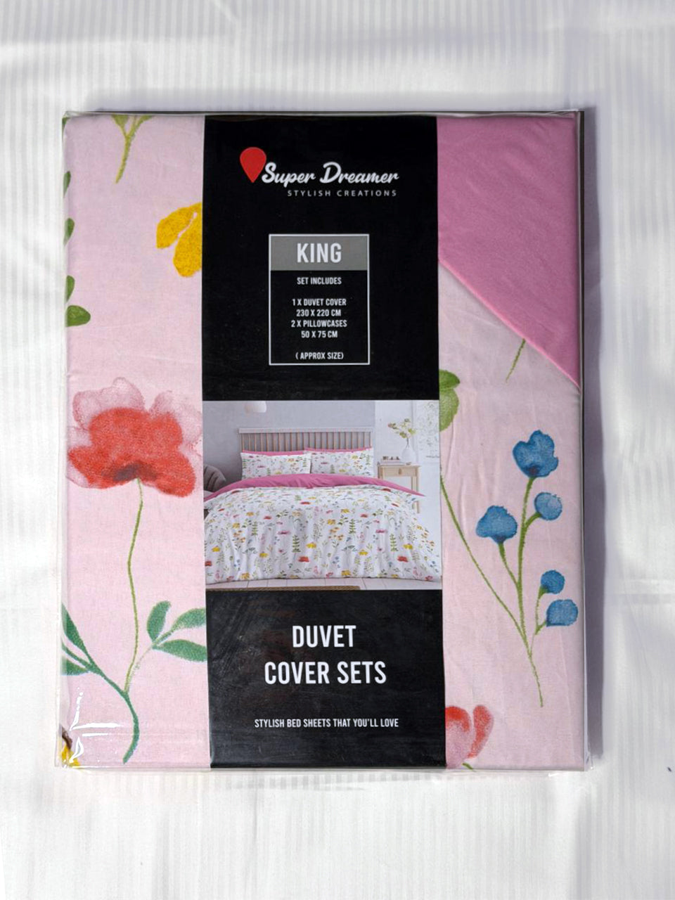 Linen Loft Blossom Duvet Cover Set | Elegant & Comfortable Design