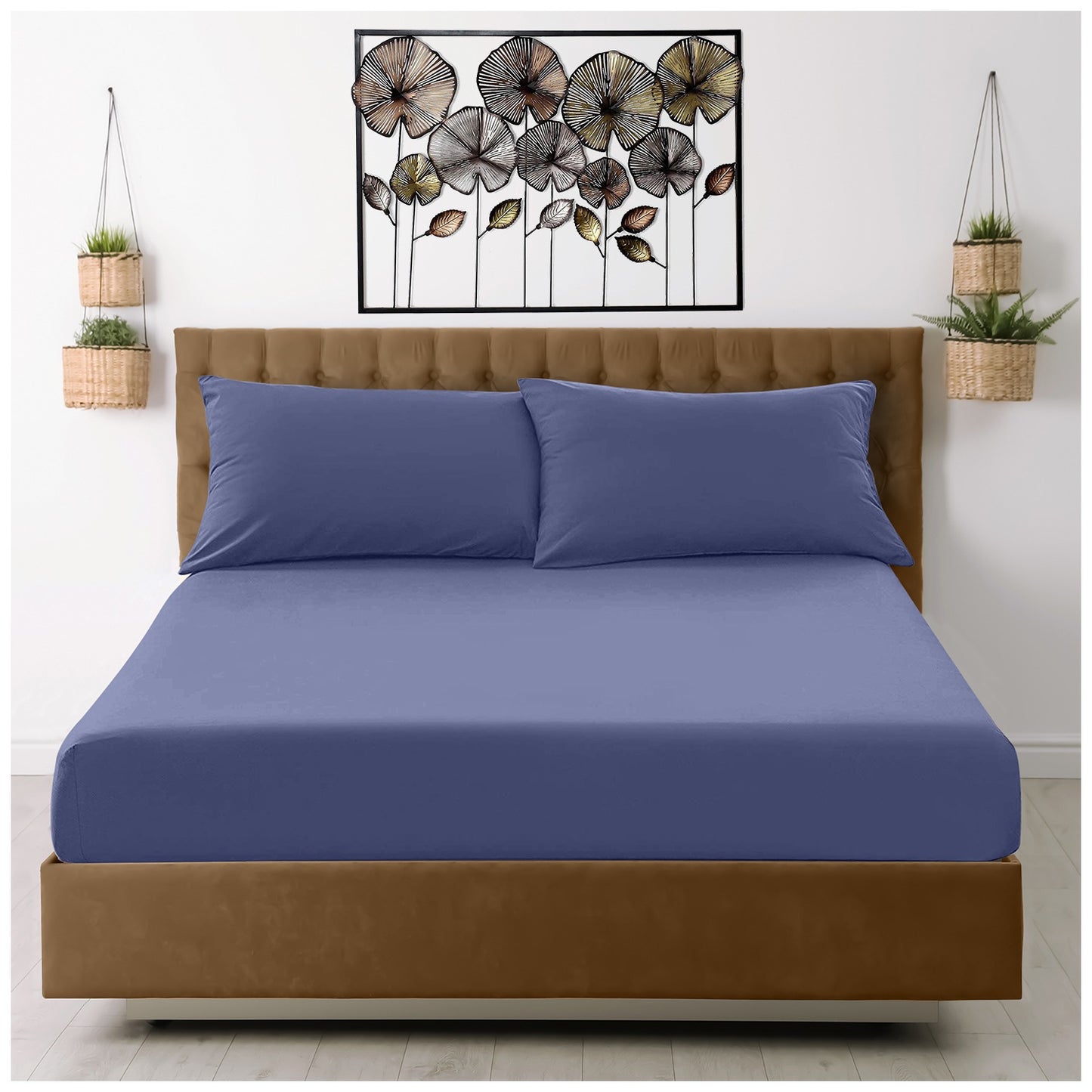 Linen-Loft Fitted Sheet Navy