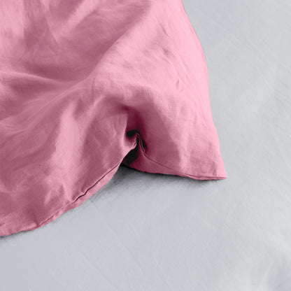 Linen Loft Elegant Blush Pink Duvet Set | Premium Microfiber Comforter Cover for Modern Bedrooms