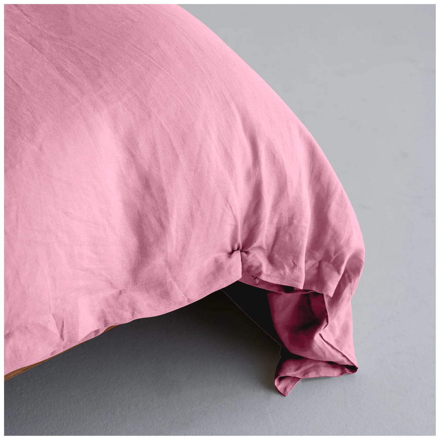 Linen Loft Elegant Blush Pink Duvet Set | Premium Microfiber Comforter Cover for Modern Bedrooms
