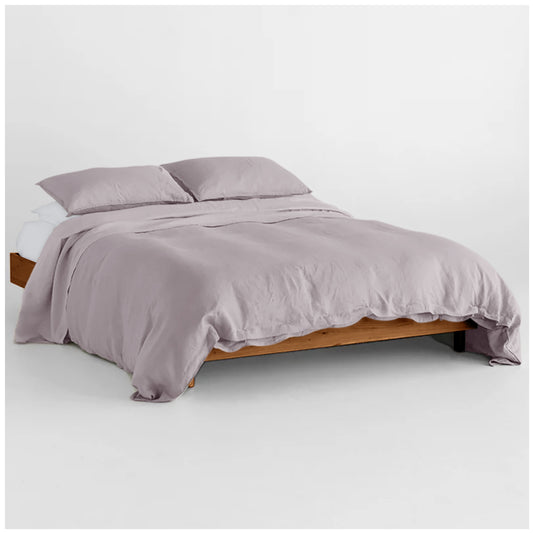 Linen Loft Grey Luxe Duvet Cover Set – Modern Elegance for Everyday Comfort