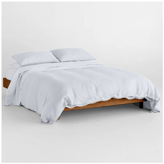 Linen Loft Soft White Duvet Set – Smooth Texture & Timeless Comfort