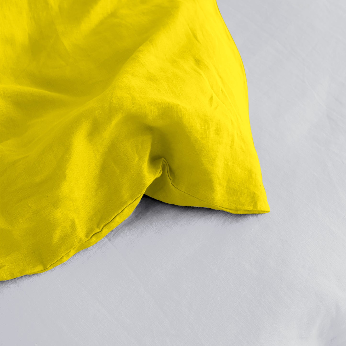 Linen Loft Yellow Microfiber Duvet Cover Set – Luxury Soft Bedding for a Cozy Bedroom