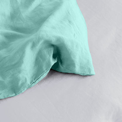 Linen Loft Duck Egg  Bedding Collection |Soft, Wrinkle-Resistant Microfiber Duvet Set