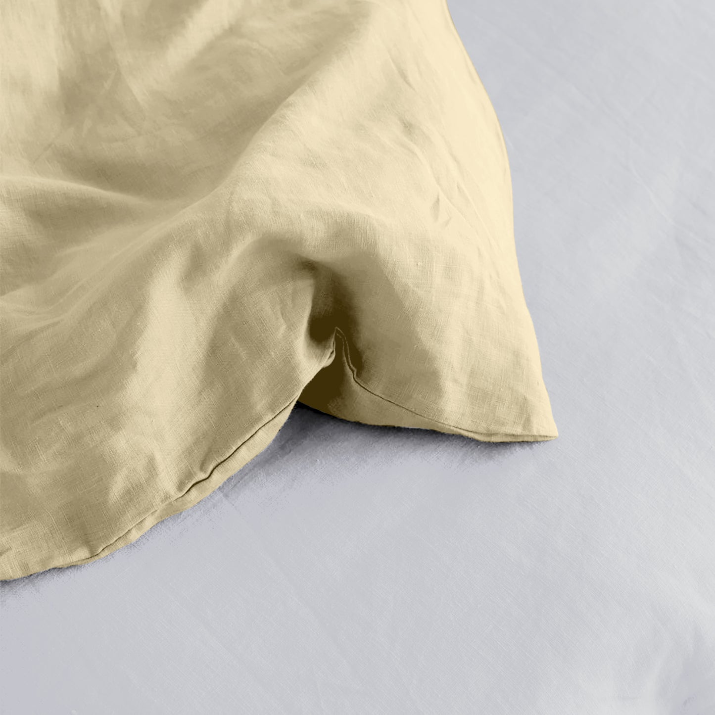Linen Loft Cozy Cream Duvet Cover Set | Minimalist Design, Lasting Softness