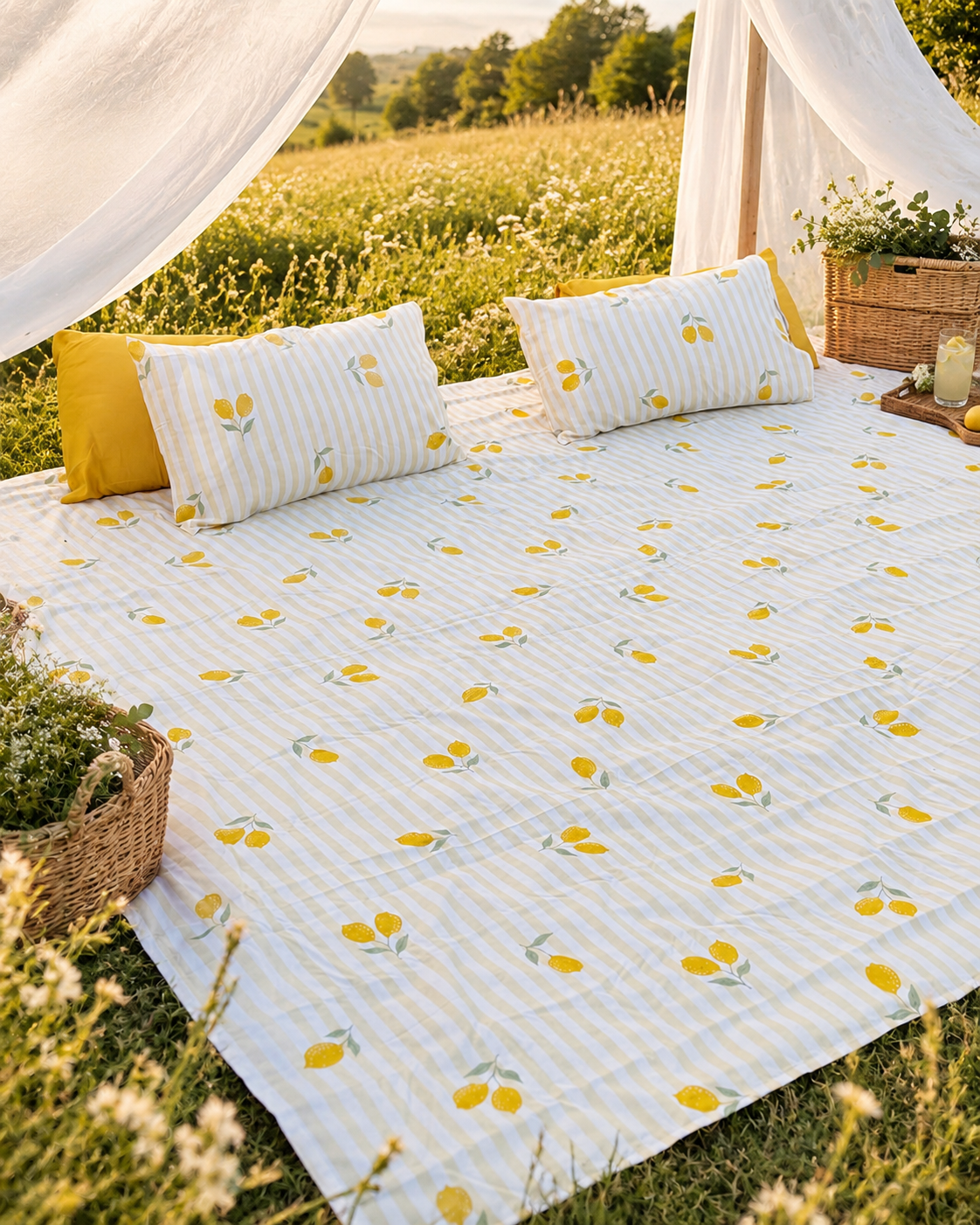 Linen Loft Citrina Bedding Set - King Size