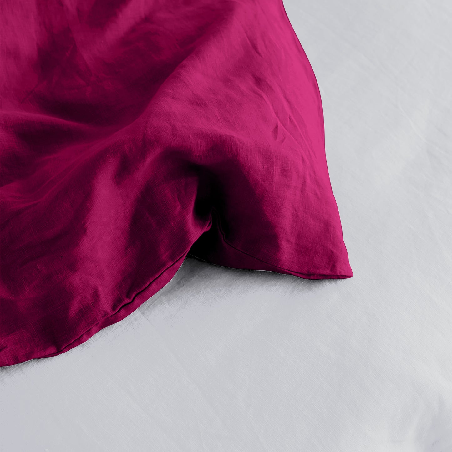 Linen Loft Fuschia Glow Duvet Cover Set | Vibrant, Soft & Insta-Ready Bedroom Vibes