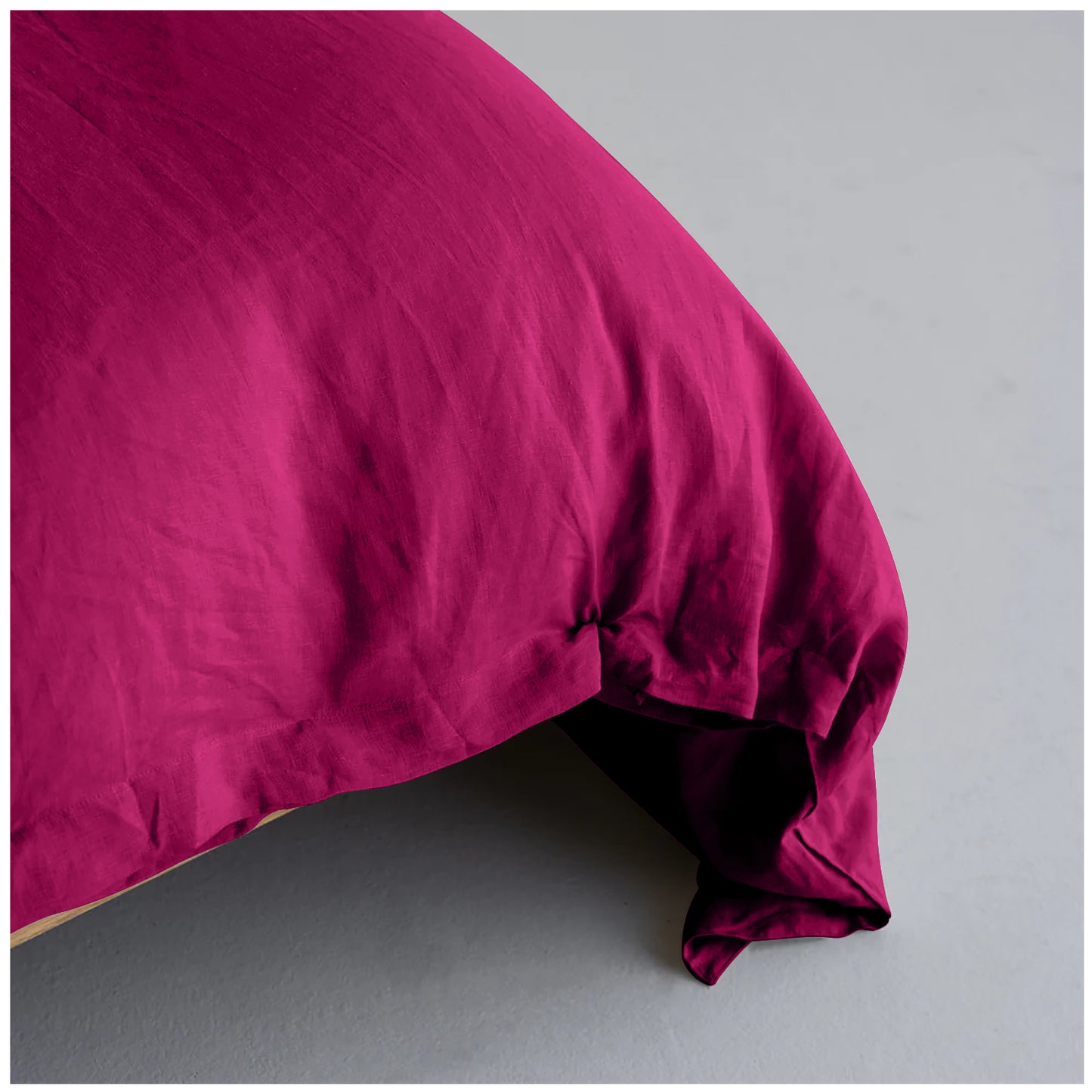Linen Loft Fuschia Glow Duvet Cover Set | Vibrant, Soft & Insta-Ready Bedroom Vibes