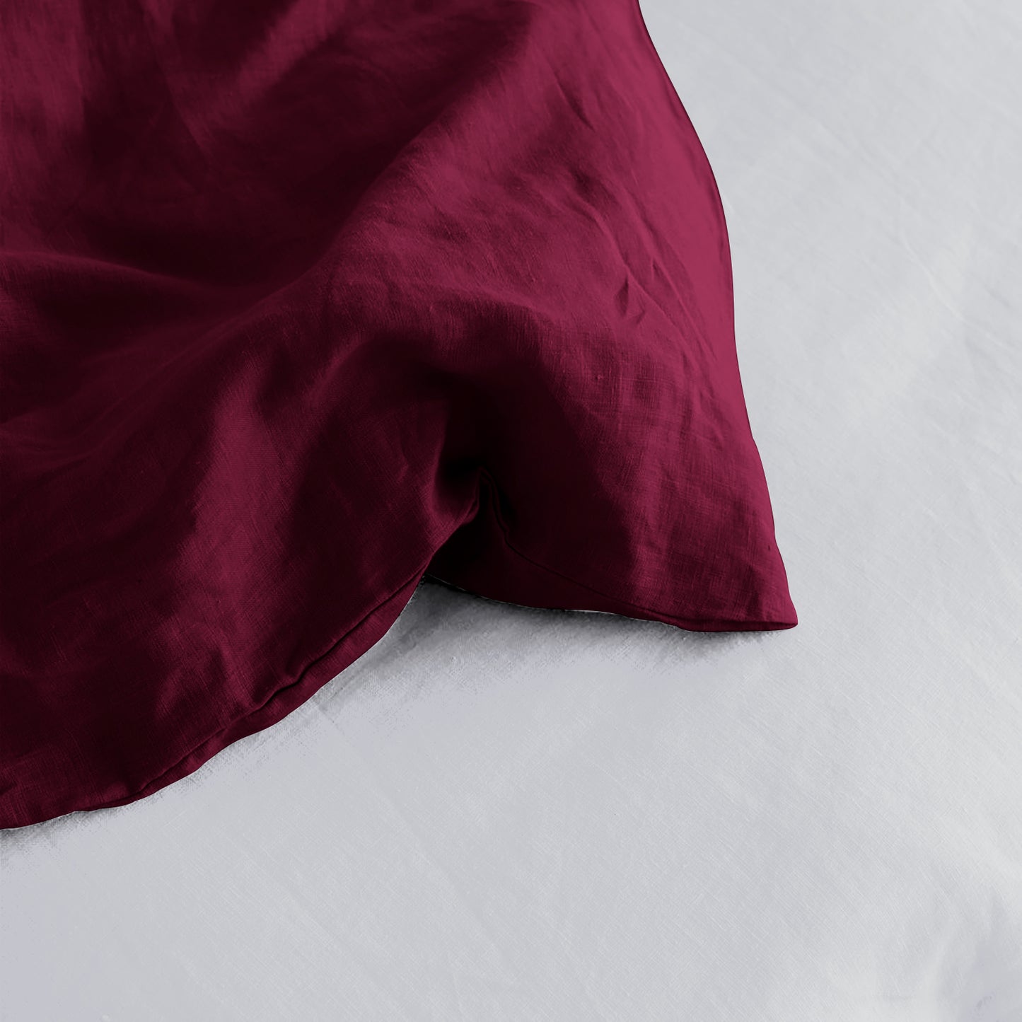 Linen Loft Warm Wine Duvet Cover Set | Modern Elegance for Everyday Comfort