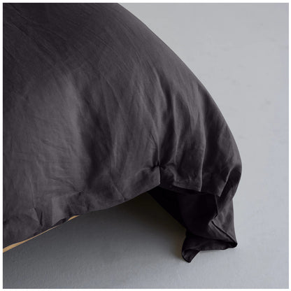 Linen Loft Classic Charcoal Duvet Set | Sleek, Cozy & Easy-Care Bedding