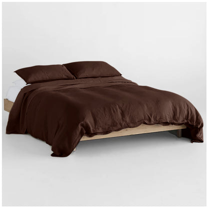 Linen Loft Choco Vibe Bedding Collection | Soft Touch, Modern Look & Easy-Care Comfort