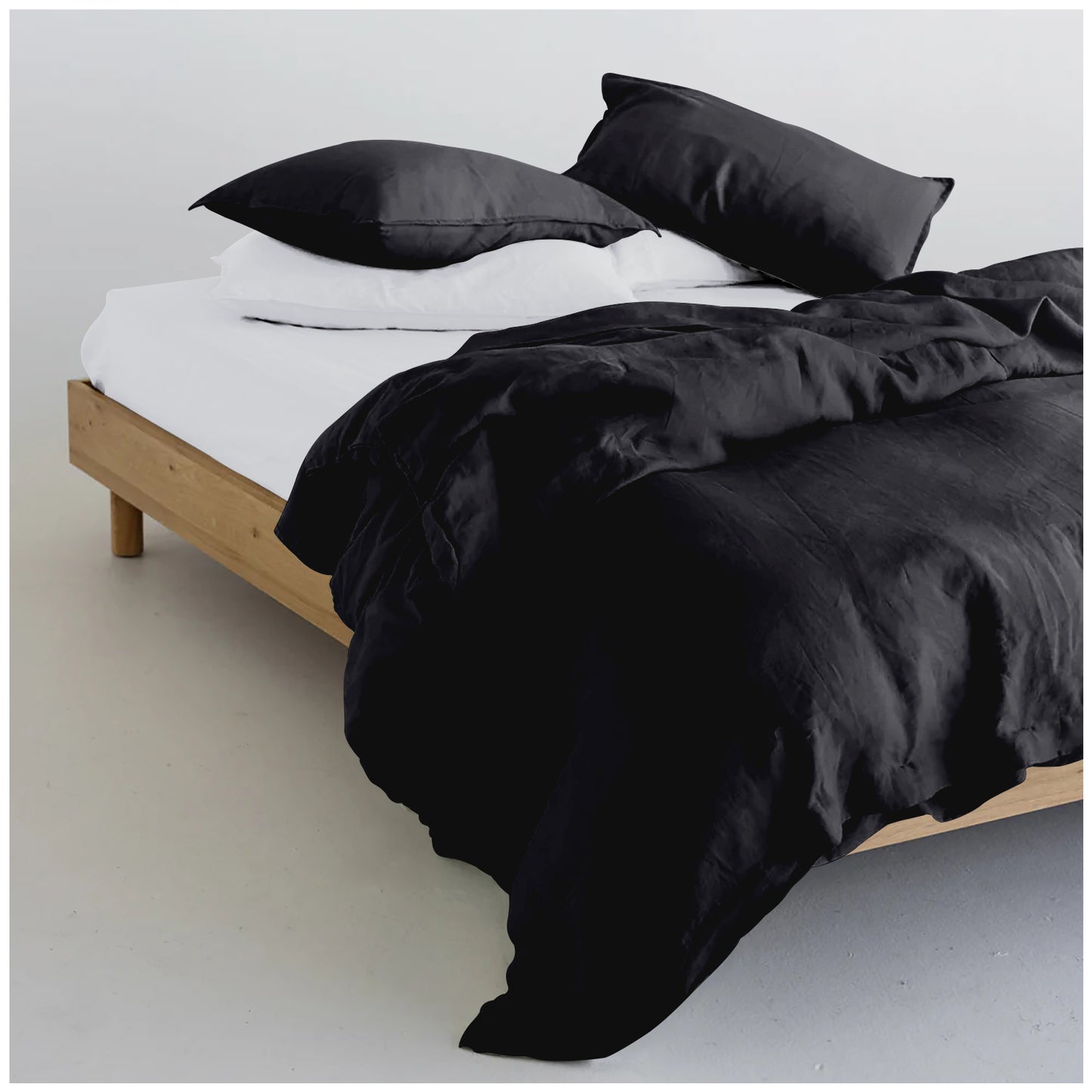 Linen Loft Classic Black | Duvet Cover Set
