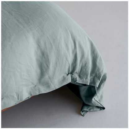 Linen Loft Classic Aqua Duvet Cover Set | Luxurious Comfort & Minimalist Style