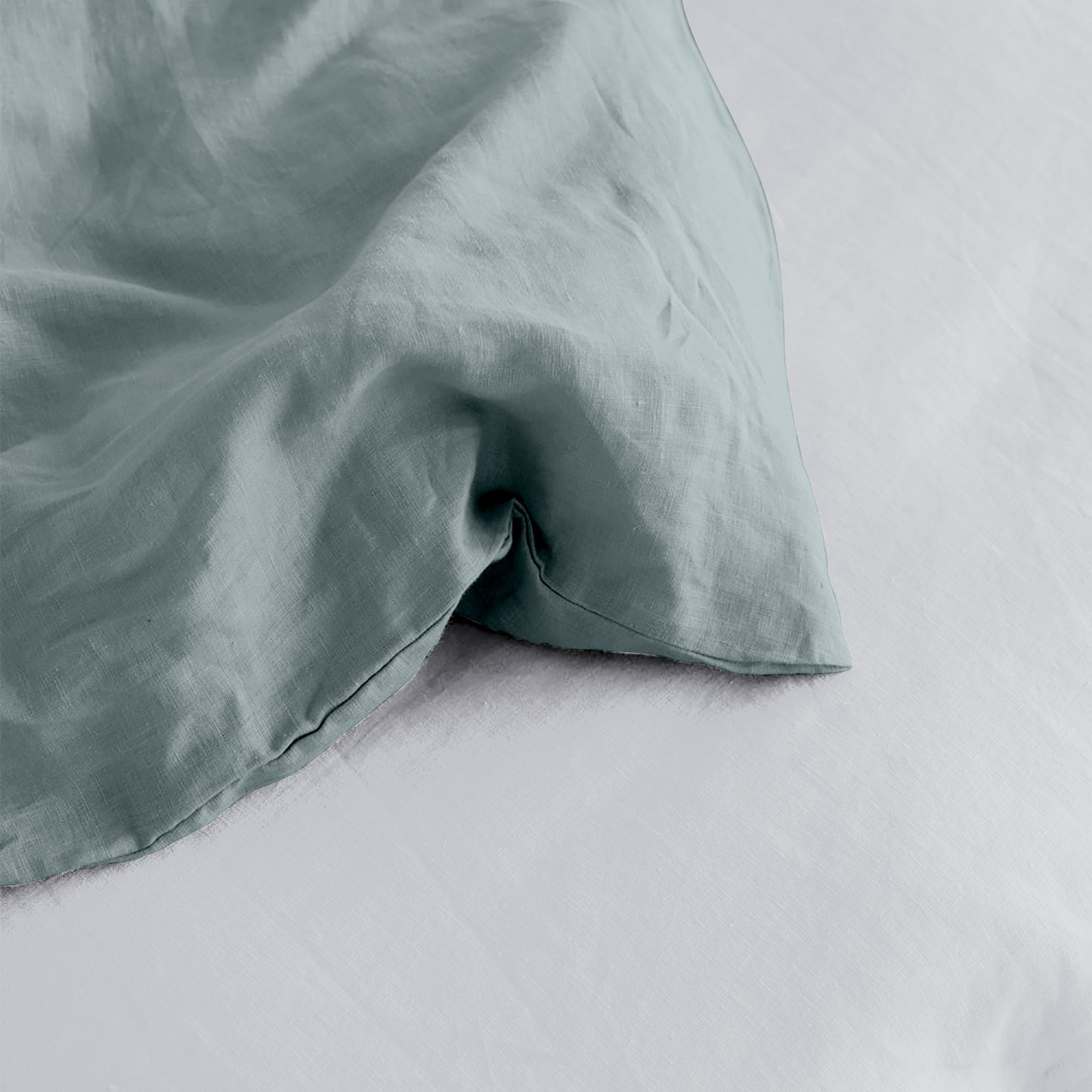 Linen Loft Classic Aqua Duvet Cover Set | Luxurious Comfort & Minimalist Style