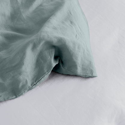 Linen Loft Classic Aqua Duvet Cover Set | Luxurious Comfort & Minimalist Style
