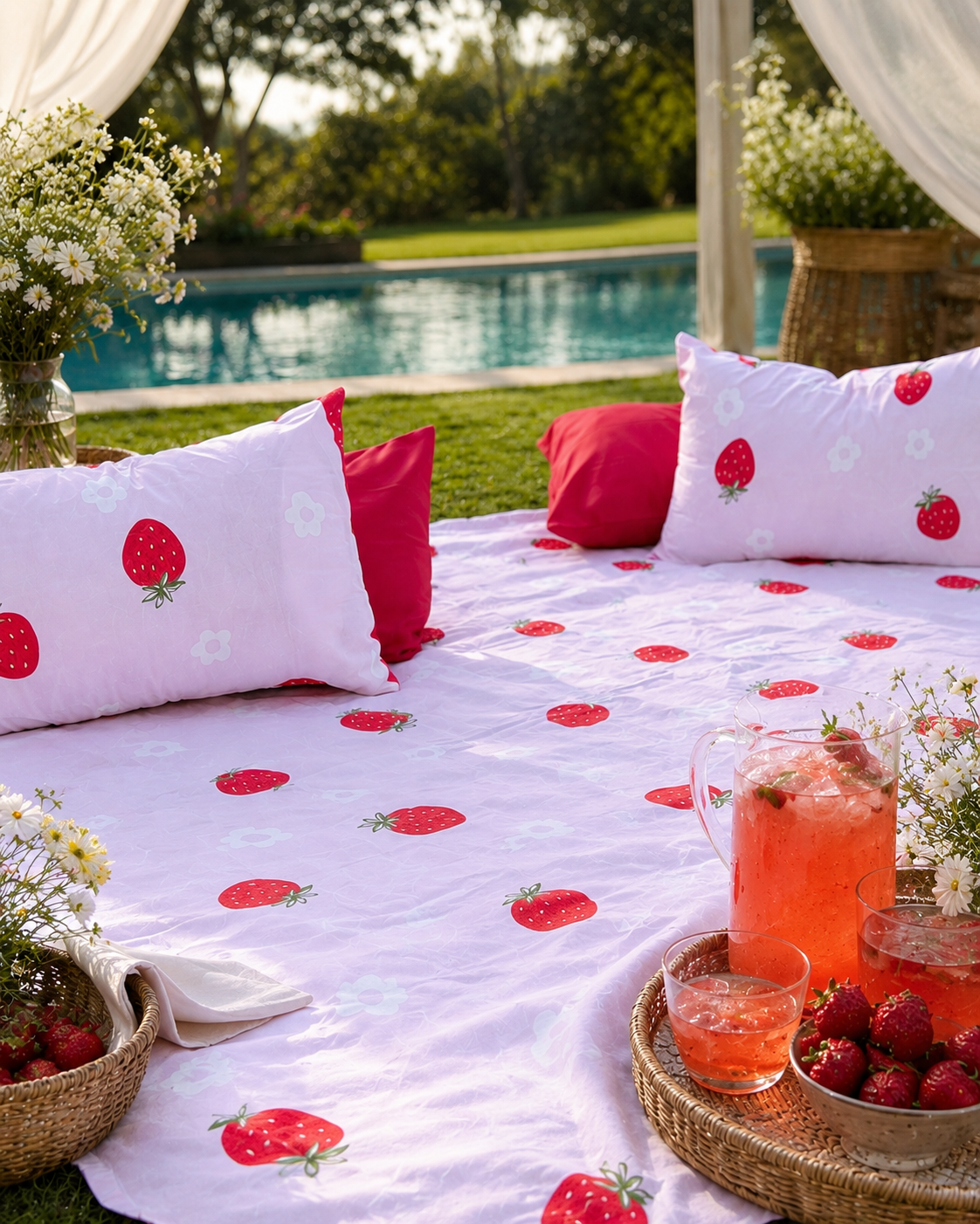 Linen Loft Strawbella Bedding Set - King Size