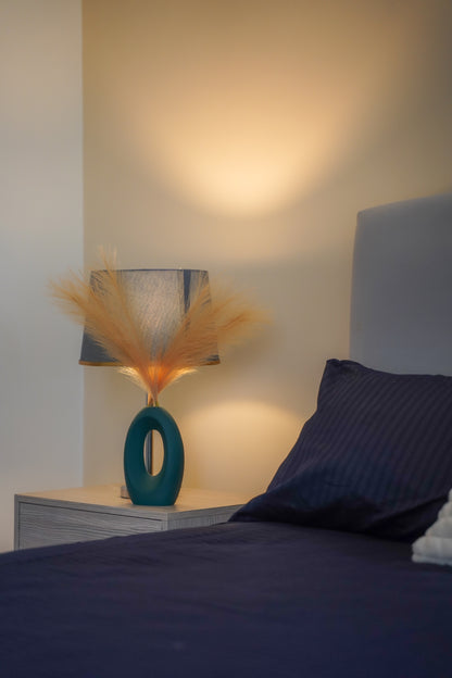 Luxe Navy Stripe Bed Sheet Set