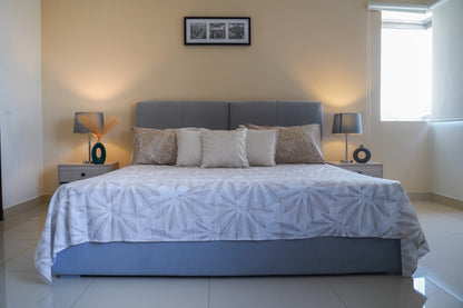 Printed Leaf Bed Sheet Set Cream