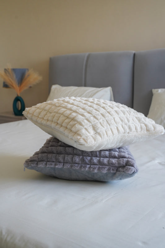 Fluffy Waffle Cushion Cover