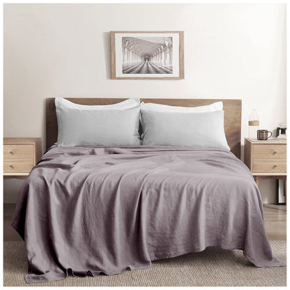 Plain Aura Flat Sheet Grey