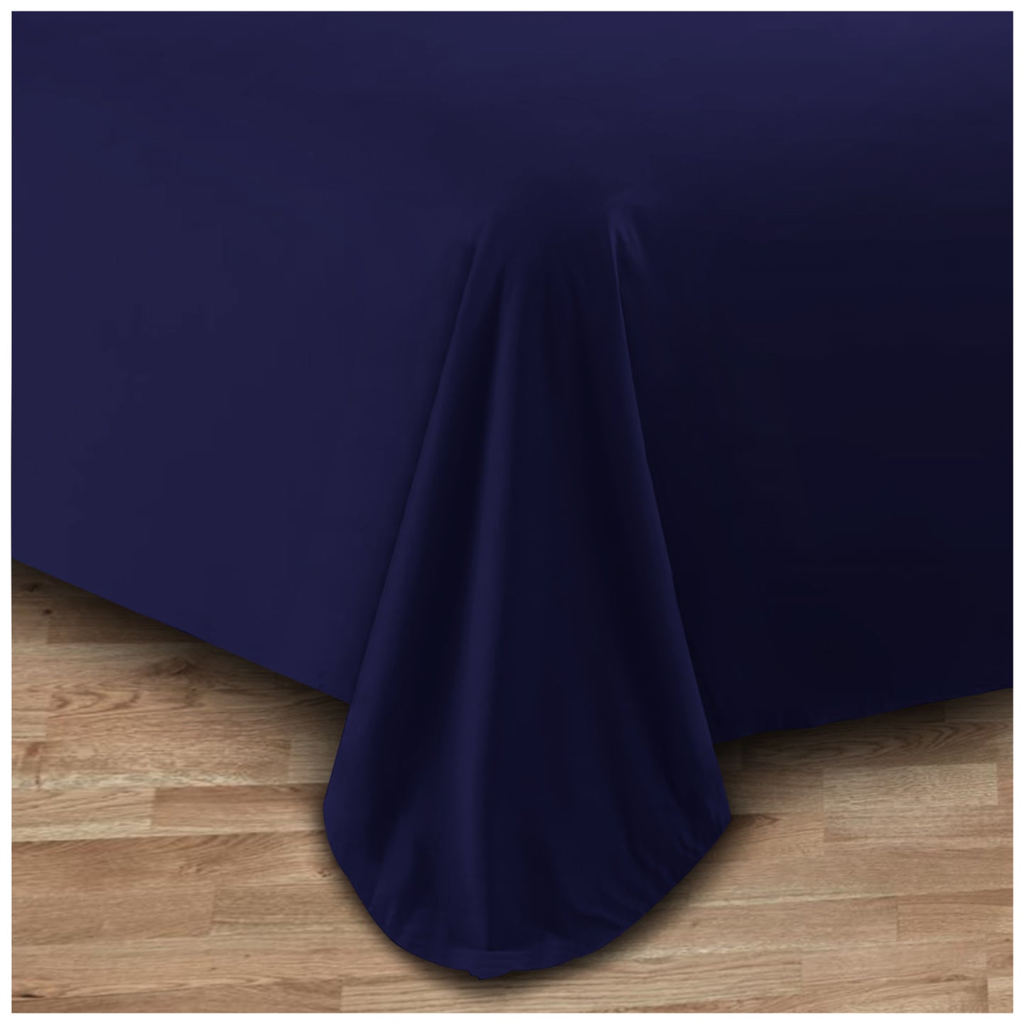 Linen Loft Navy Flat Sheet - King size