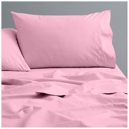 Linen Loft Pink Flat Sheet - King size
