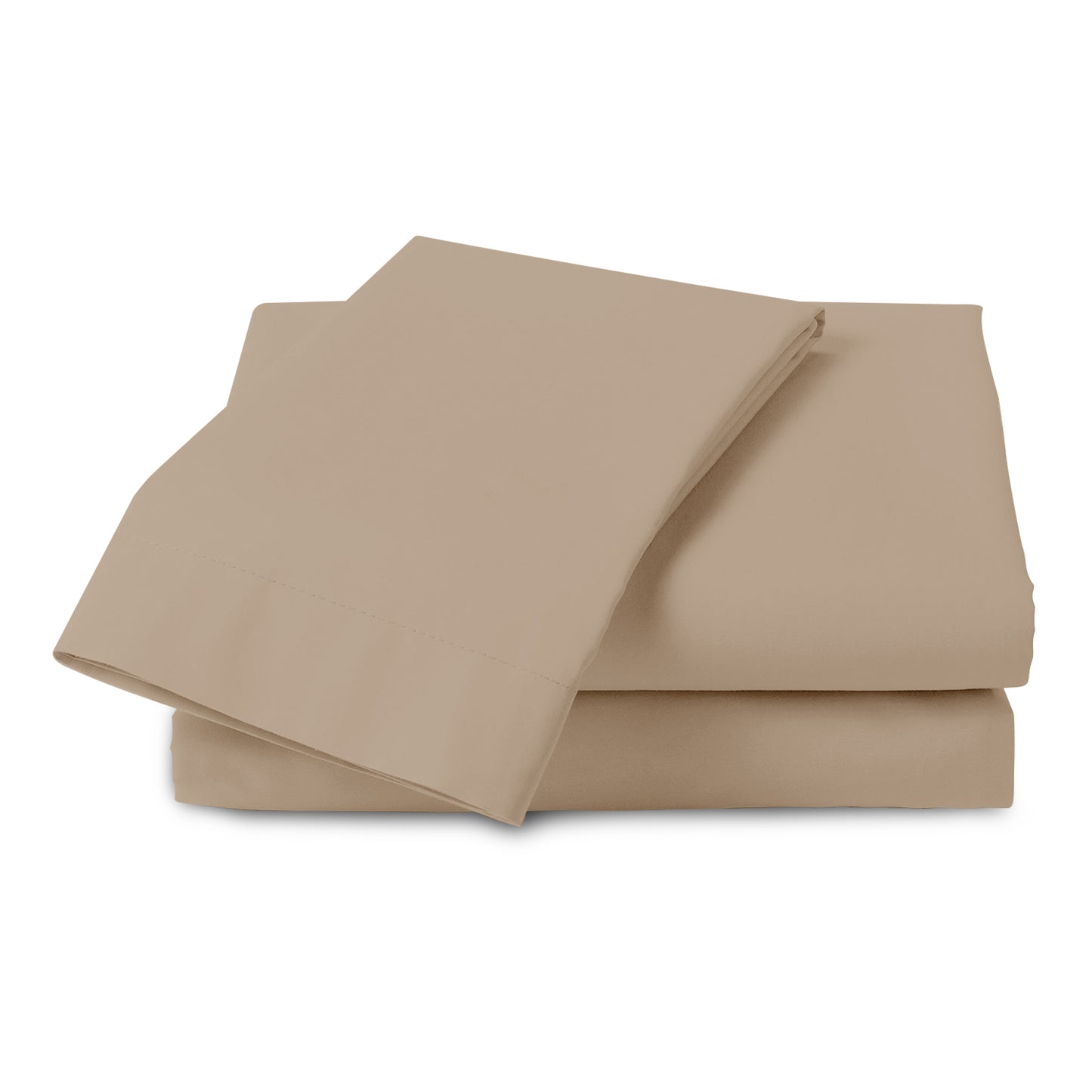 Linen Loft Beige Flat Sheet - King size
