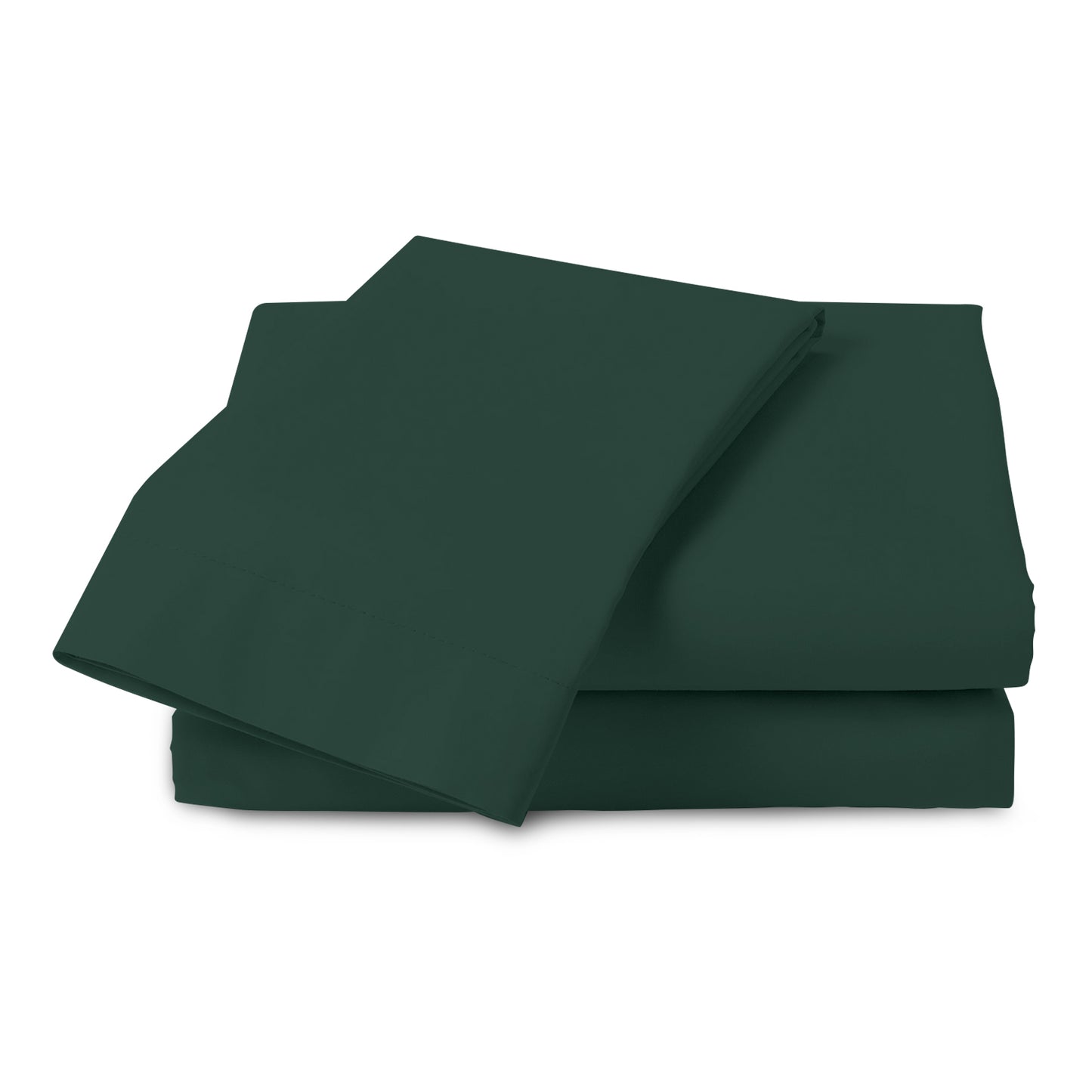 Linen Loft Dark Green Flat Sheet - King size