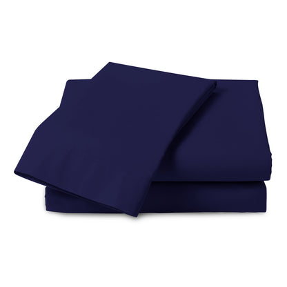 Linen Loft Navy Flat Sheet - King size