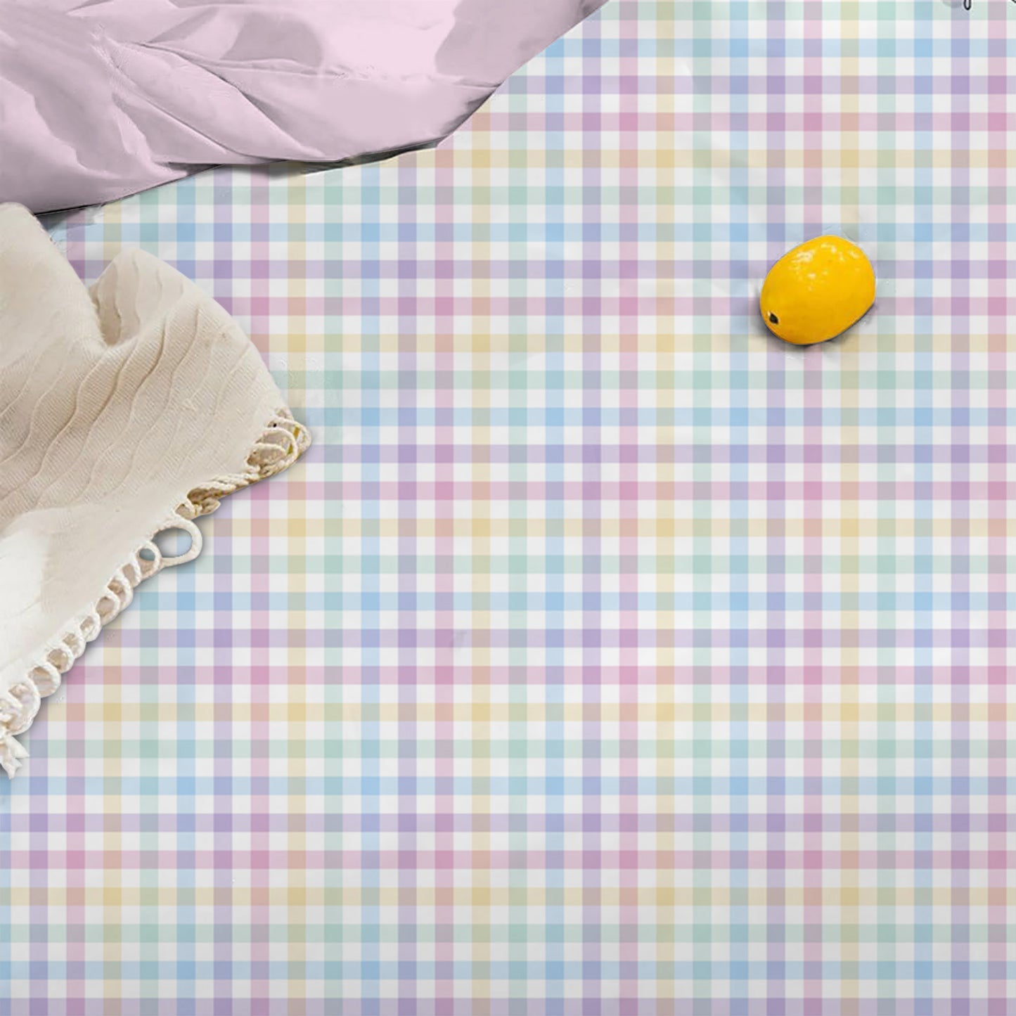 Linen Loft Signature Pastel Gingham Bedding Set | Effortless Comfort & Style