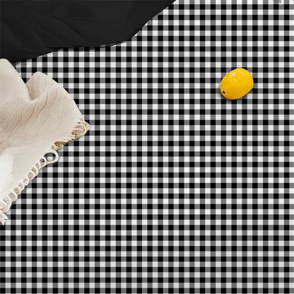 Linen Loft Elegant Check Duvet Cover Set | Chic Black & White Bedroom Look
