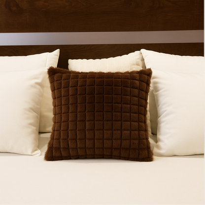 Fluffy Waffle Cushion Cover