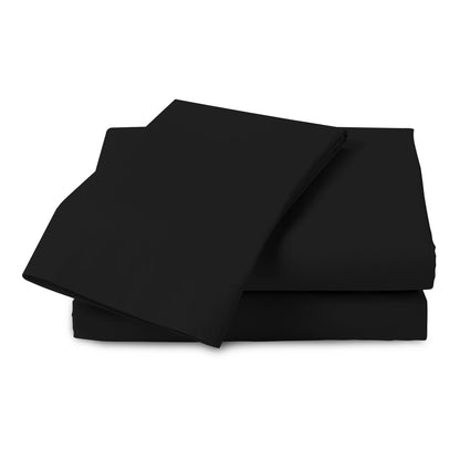 Plain Aura Flat Sheet Black
