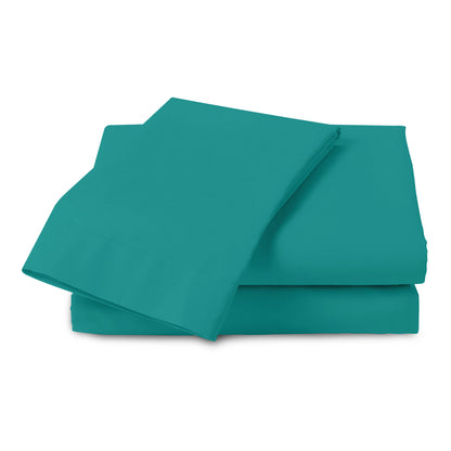 Plain Aura Flat Sheet Deep Teal