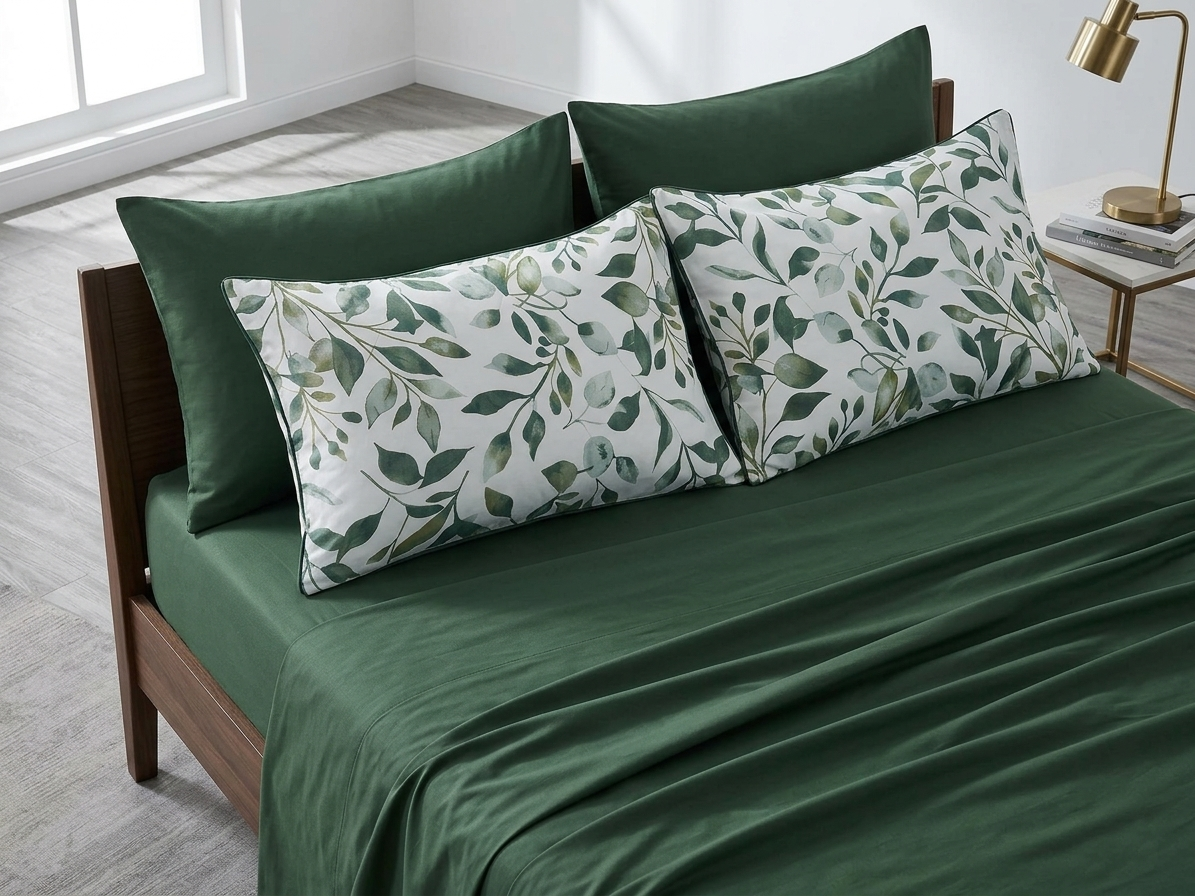 Linen Loft Emerald Whisper Bedding Set – King Size
