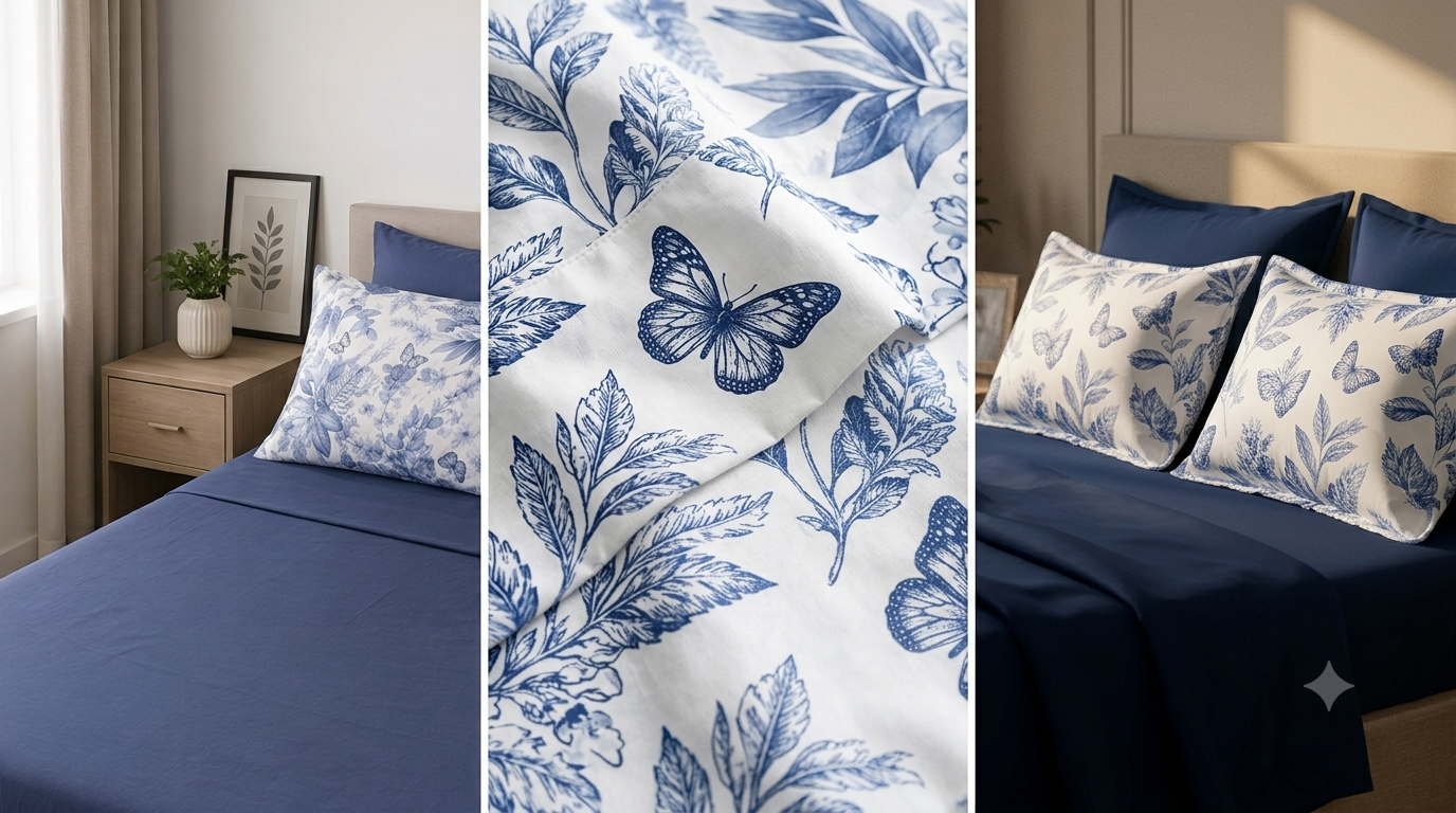 Linen Loft  Twilight Bloom Bedding Set - King Size