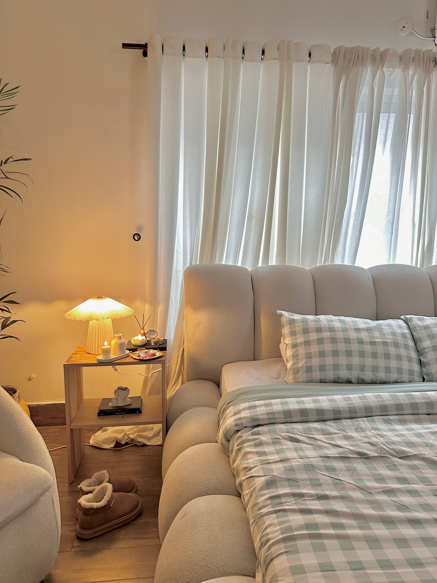 Linen Loft Trendy Gingham Bedding | Soft, Stylish, and Cozy in Sage Green