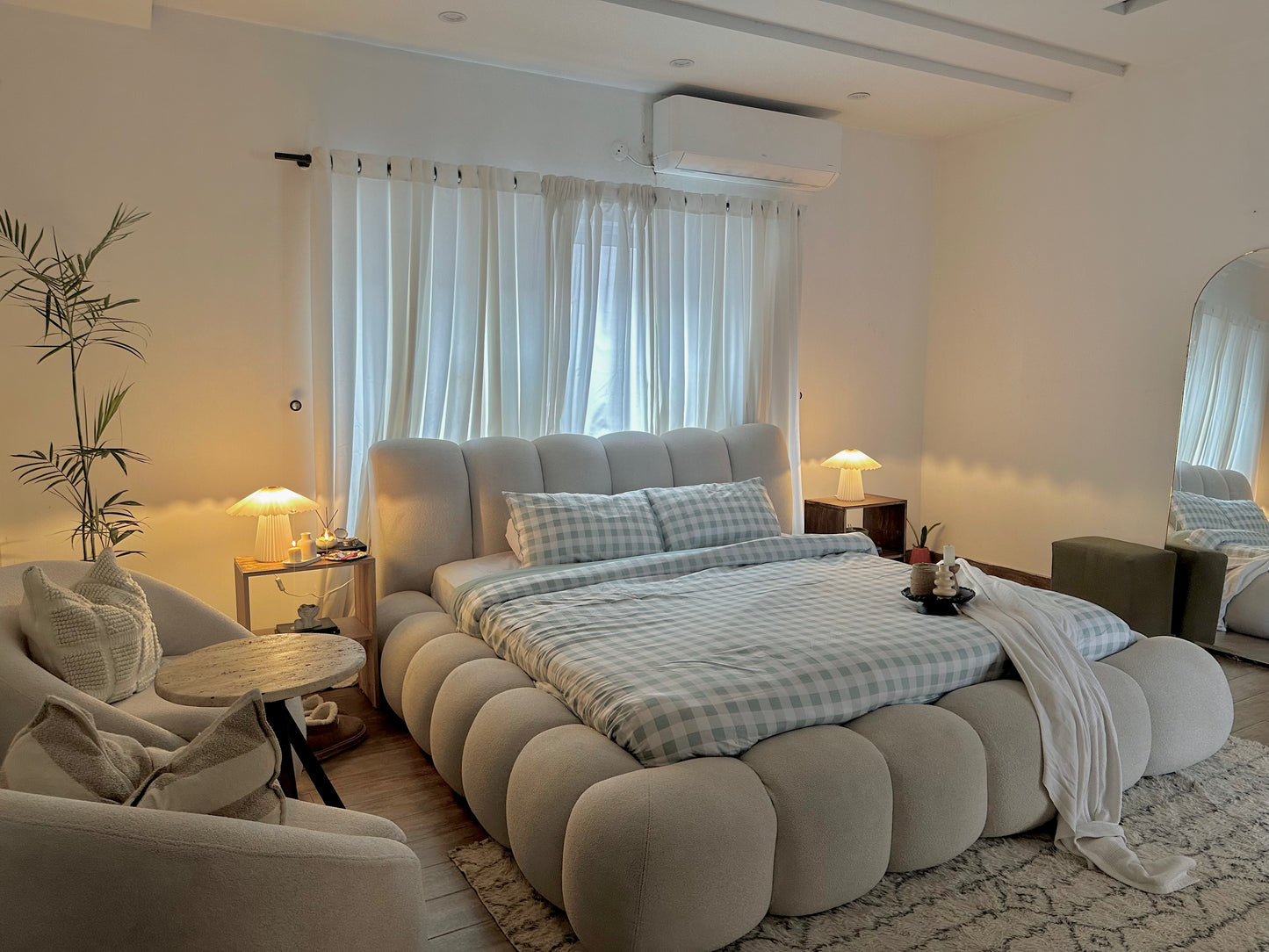 Linen Loft Trendy Gingham Bedding | Soft, Stylish, and Cozy in Sage Green