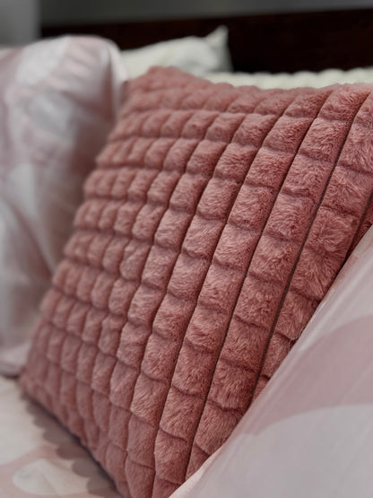 Fluffy Waffle Cushion Cover