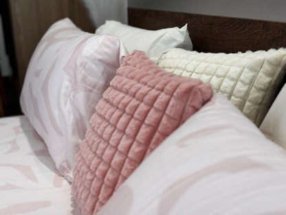 Soft 100% Cotton Satin King Size Bedsheet with Pillowcases – Pink Blush Bedding (108 x 102 Inches)