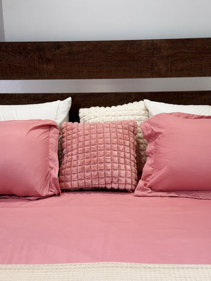 Fluffy Waffle Cushion Cover