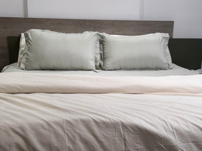 Plain Dyed Duvet Cover Cream – Soft, Elegant & Luxurious Cotton Bedding