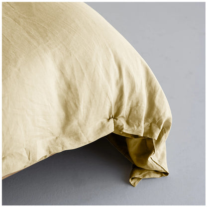 Linen Loft Cream Bed Set Bundle – Flat Sheet with Pillowcases & Duvet Cover Set Standard King Size